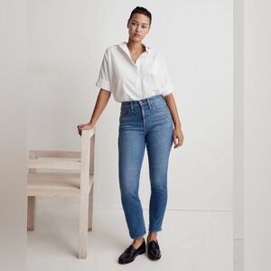 Madewell Curvy Stovepipe Jeans - size 26 - Leaside Wash